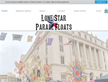 Tablet Screenshot of lonestarparadefloats.com